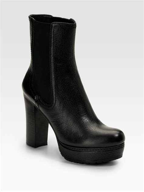 tall prada lug sole boots|prada ankle boots.